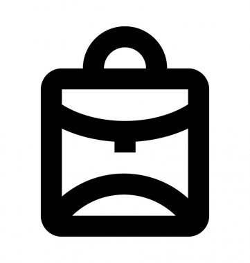 sırt çantası satır vektör simgesi