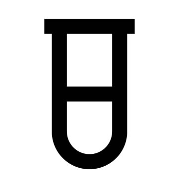 test tüp vektör simgesi