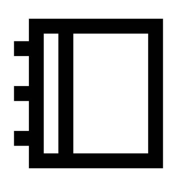 Not defteri vektör simgesi 