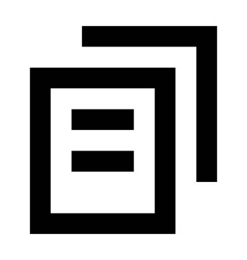 belge satır vektör simgesi