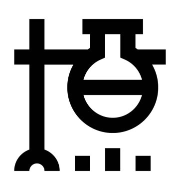 Laboratuvar Deney vektör simgesi