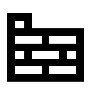 Duvar hattı vektör simgesi