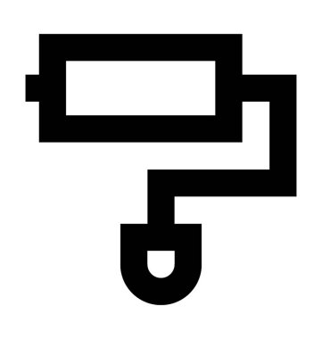 boya silindiri vektör simgesi