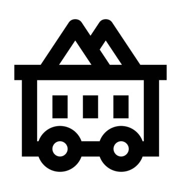 Mayın sepeti vektör simgesi