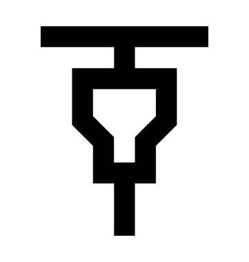 Misket makine vektör simgesi 