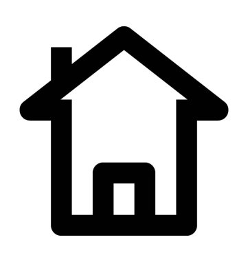 ev satırı vektör simgesi 