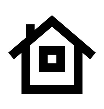 ev satırı vektör simgesi 