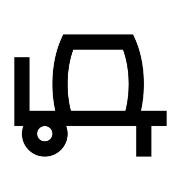 Beton Mikser vektör simgesi