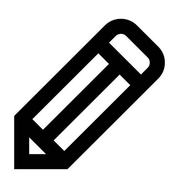 Icône Vectorielle Ligne Crayon — Image vectorielle