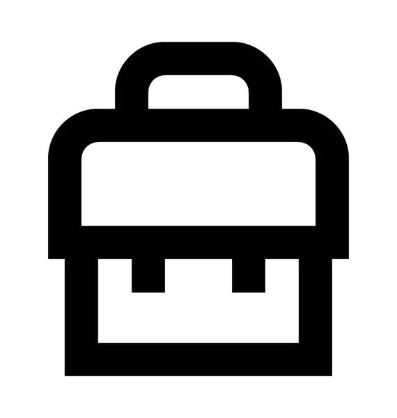 School Bag Vector Icon — Stock Vector