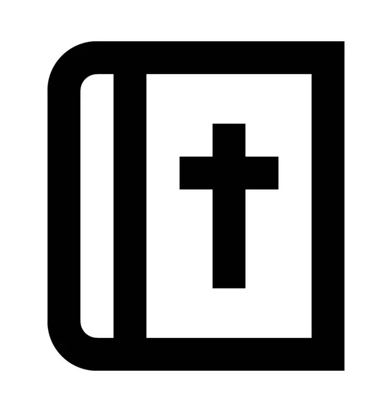 Bijbel Lijn Vector Icon — Stockvector