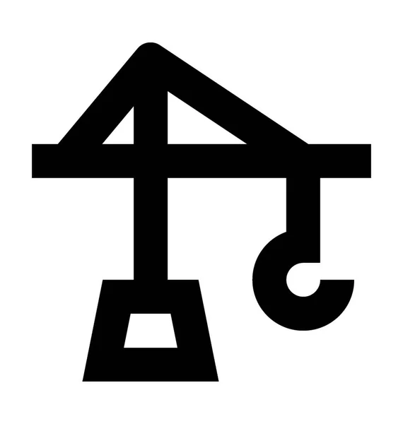Crane Lifter Vector Icon — Stock Vector