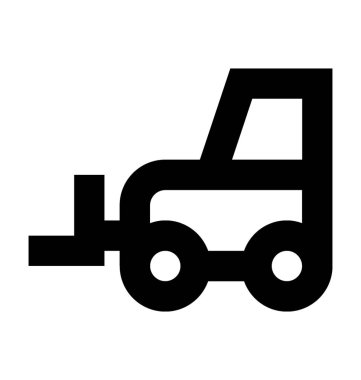 Forklift kamyon vektör simgesi 