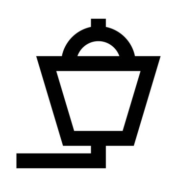 Tavan ışık vektör simgesi