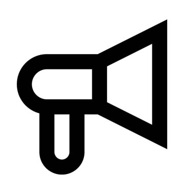 Megafon hayat vektör simgesi