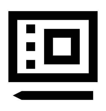 WA com çizgi vektör simgesi