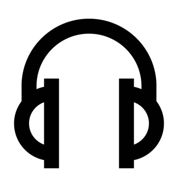 Kafa telefon vektör simgesi