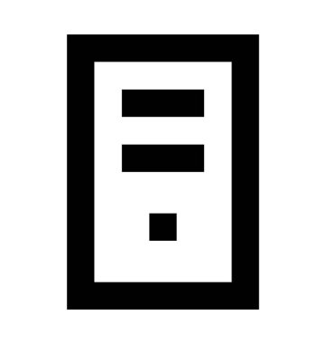 PC kule vektör simgesi