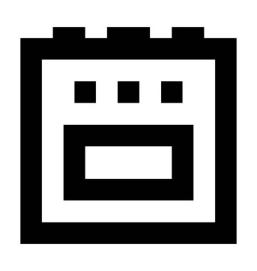 Pişirme aralığı vektör simgesi