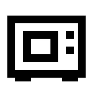 Fırın çizgi vektör simgesi