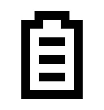 pil çizgisi vektör simgesi