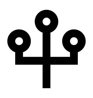 Sokak lambası vektör simgesi