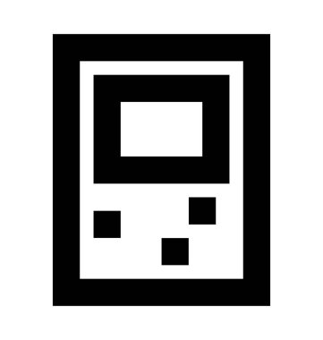 Gameboy vektör simgesi