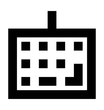 Klavye satırı vektör simgesi