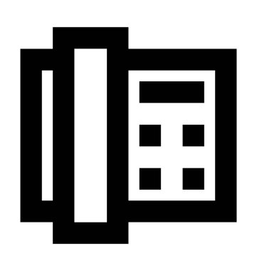 Sabit hat vektör simgesi