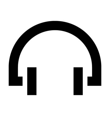 Kafa telefon vektör simgesi