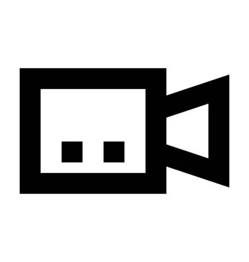 video kamera vektör simgesi