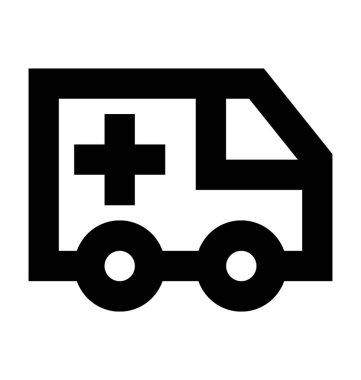 ambulans hattı vektör simgesi