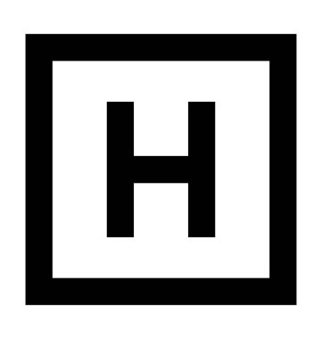 Hastane simge vektör simgesi