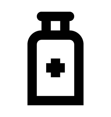 Tıbbi silindir vektör simgesi