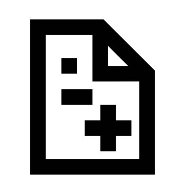 tıbbi rapor vektör simgesi