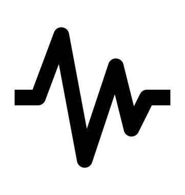 Hayat çizgi vektör simgesi