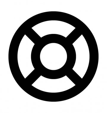 hayat halka vektör simgesi