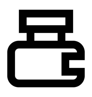 ilaç kavanozu vektör simgesi