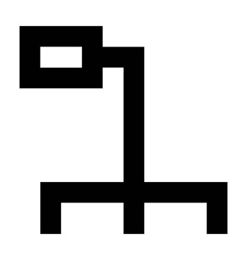 Yürüyen çerçeve vektör simgesi