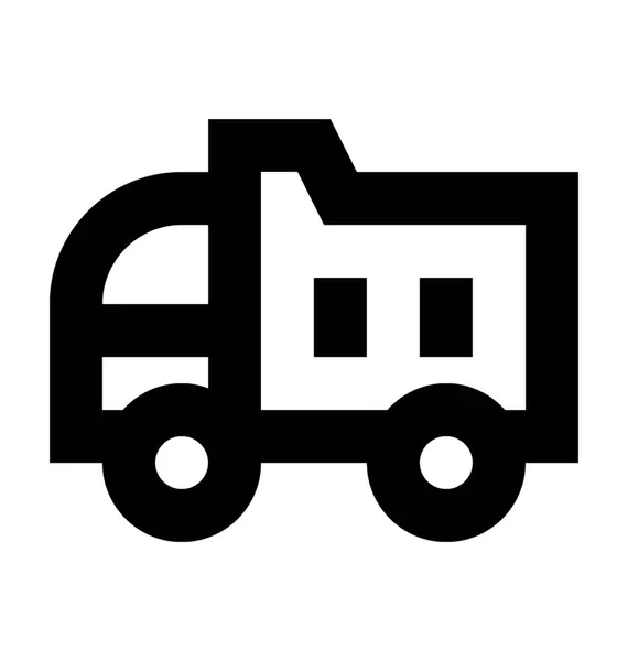 Dumper Camión Vector Icono — Archivo Imágenes Vectoriales
