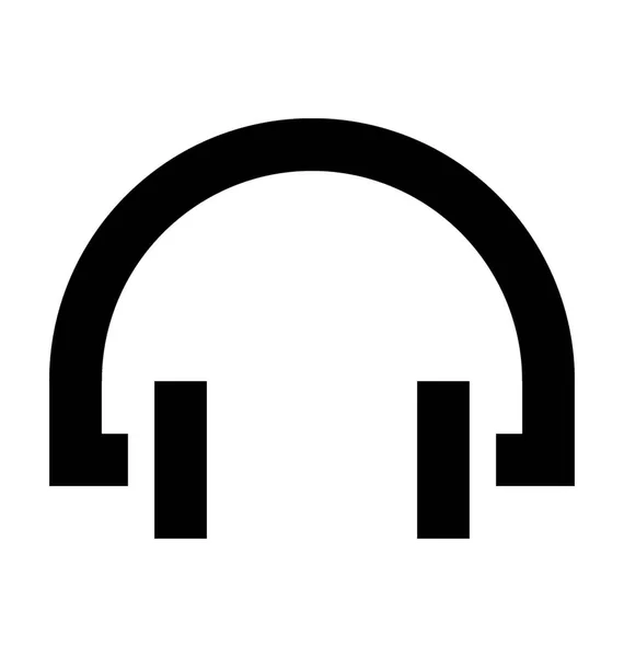 Head Phones Vector Icon — Stock Vector