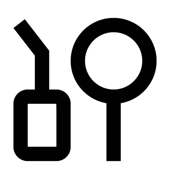 Mundspiegel Vektor Symbol — Stockvektor