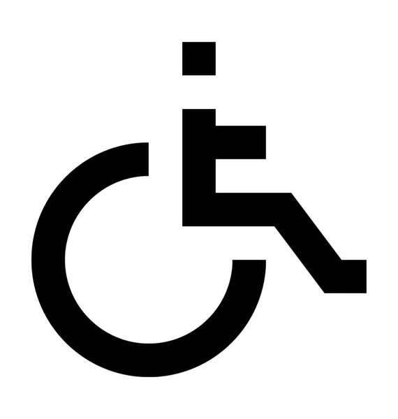 Ligne Handicap Icône Vectorielle — Image vectorielle
