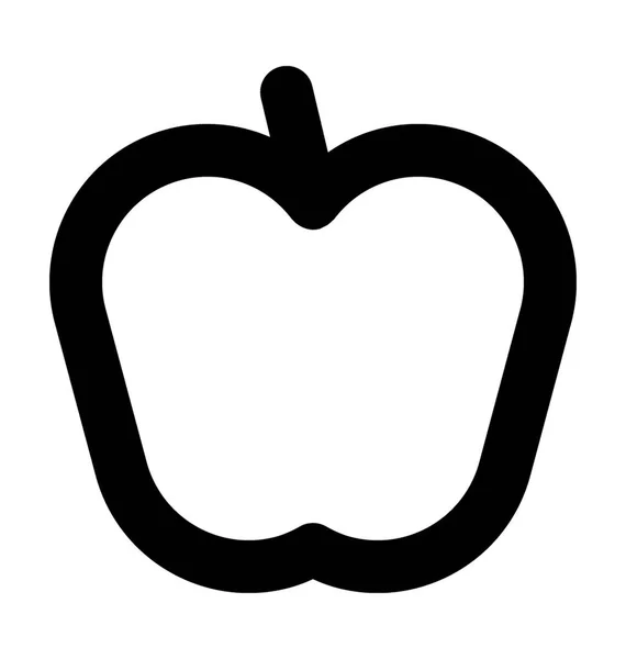 Apfellinien Vektorsymbol — Stockvektor