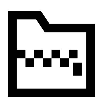  ZIP klasör vektör simgesi 