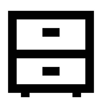  Çekmeceler vektör simgesi