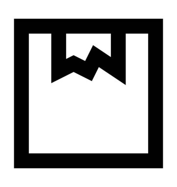  Teslimat kutusu vektör simgesi