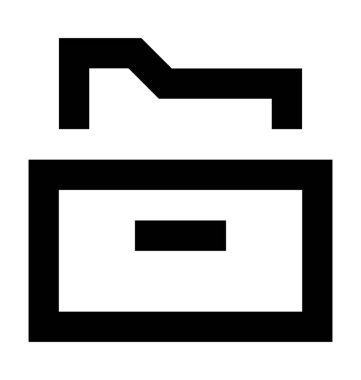  Bilgisayar klasör vektör simgesi 