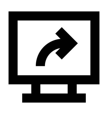  monitör vektör simgesi