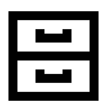  Çekmeceler vektör simgesi